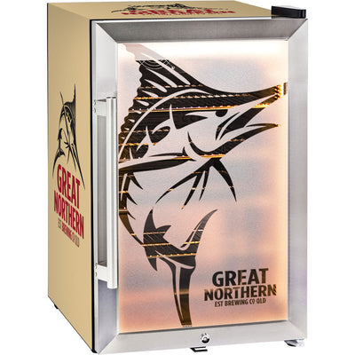 Great Northern Gold SC70-SS 70L Stainless Glass-Door Bar Fridge