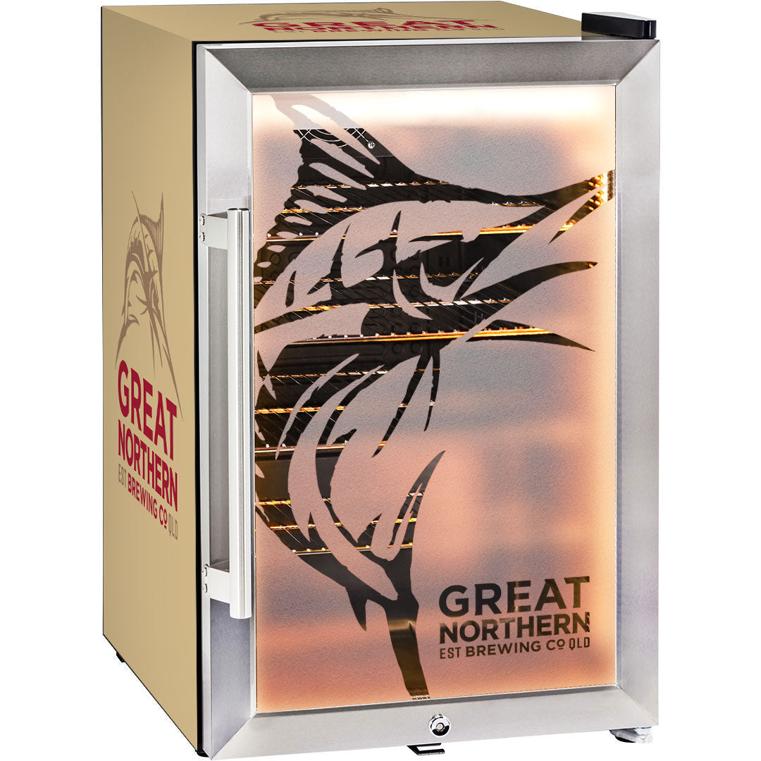 Great Northern branded bar fridge - SC70-SS-GNBC-GOLD