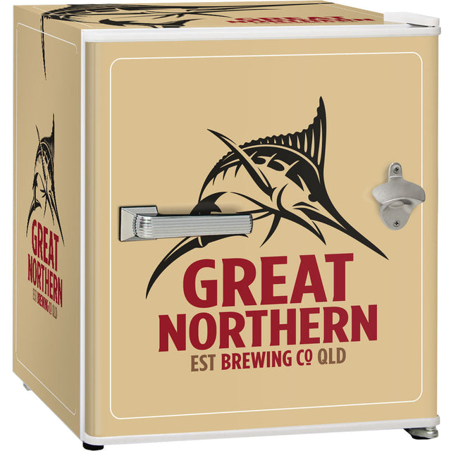 Great Northern Retro Mini Bar Fridge - Model BC46W-GNBC-GOLD