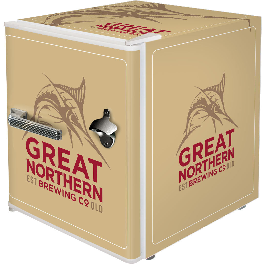 Great Northern Retro Mini Bar Fridge - BC46W-GNBC-GOLD