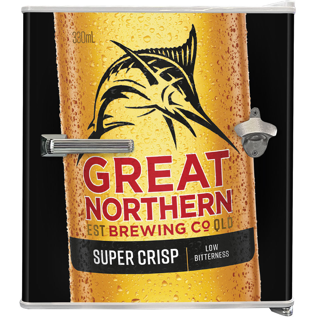 Great Northern Retro Mini Bar Fridge Crisp Design - Model BC46W-GNBC-CRISP