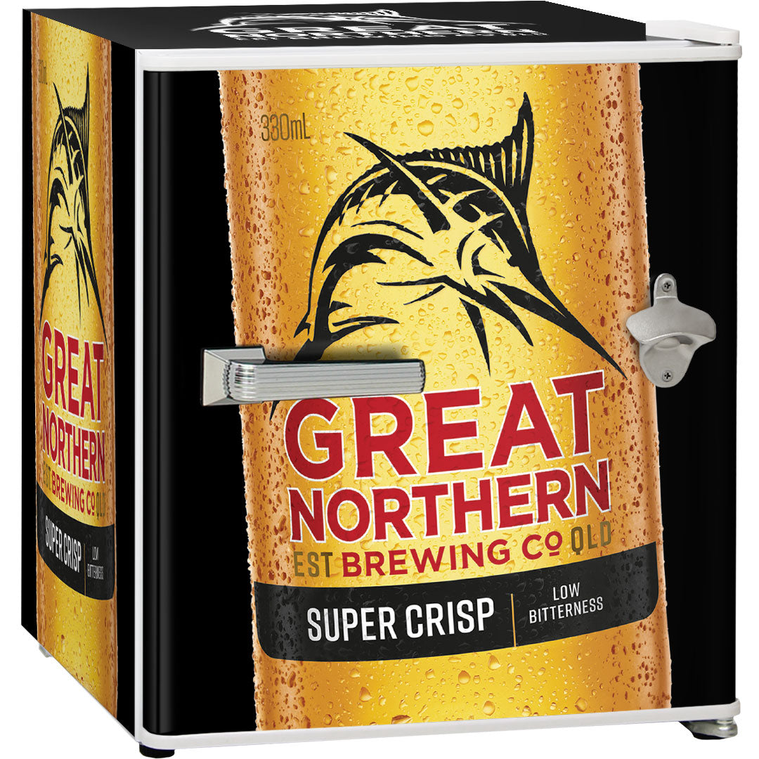 Great Northern Retro Mini Bar Fridge Crisp Design - Model BC46W-GNBC-CRISP