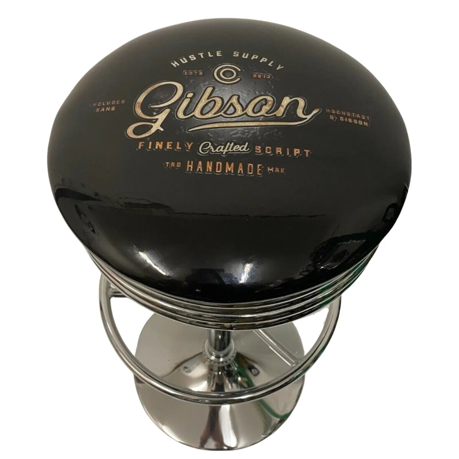 Gibson Stainless Steel Gas-Lift Adjustable Bar Stool