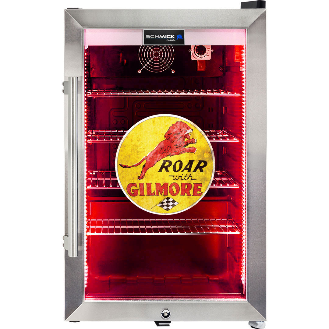 Gilmore Vintage Fuel Pump Branded Bar Fridge, Great gift idea! - Model HUS-SC70-FP-GILMORE