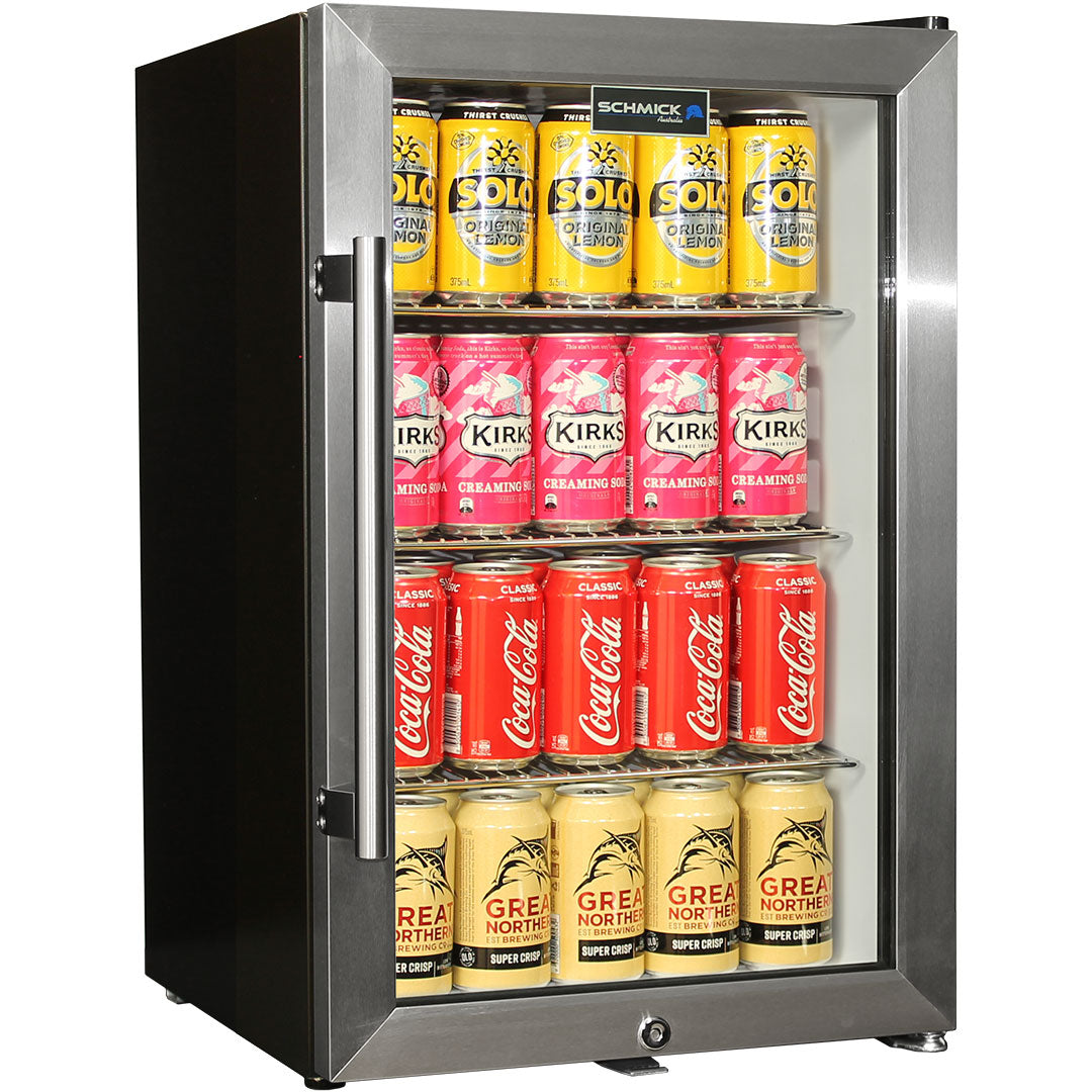 Schmick EC68-SSH – Tropical Glass Door Mini Bar Fridge – 70 Litre