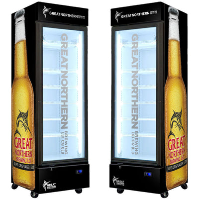 Great Northern Super Crisp SC372B 370L Black Upright Bar Fridge