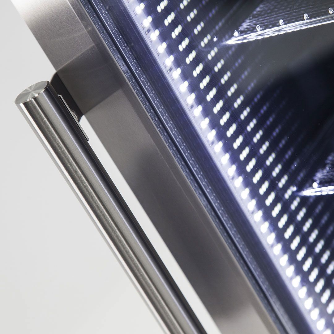 Asahi - HUS-SC70-SS-R-ASAHI – Branded LED Glass Door Bar Fridge – 70 Litres