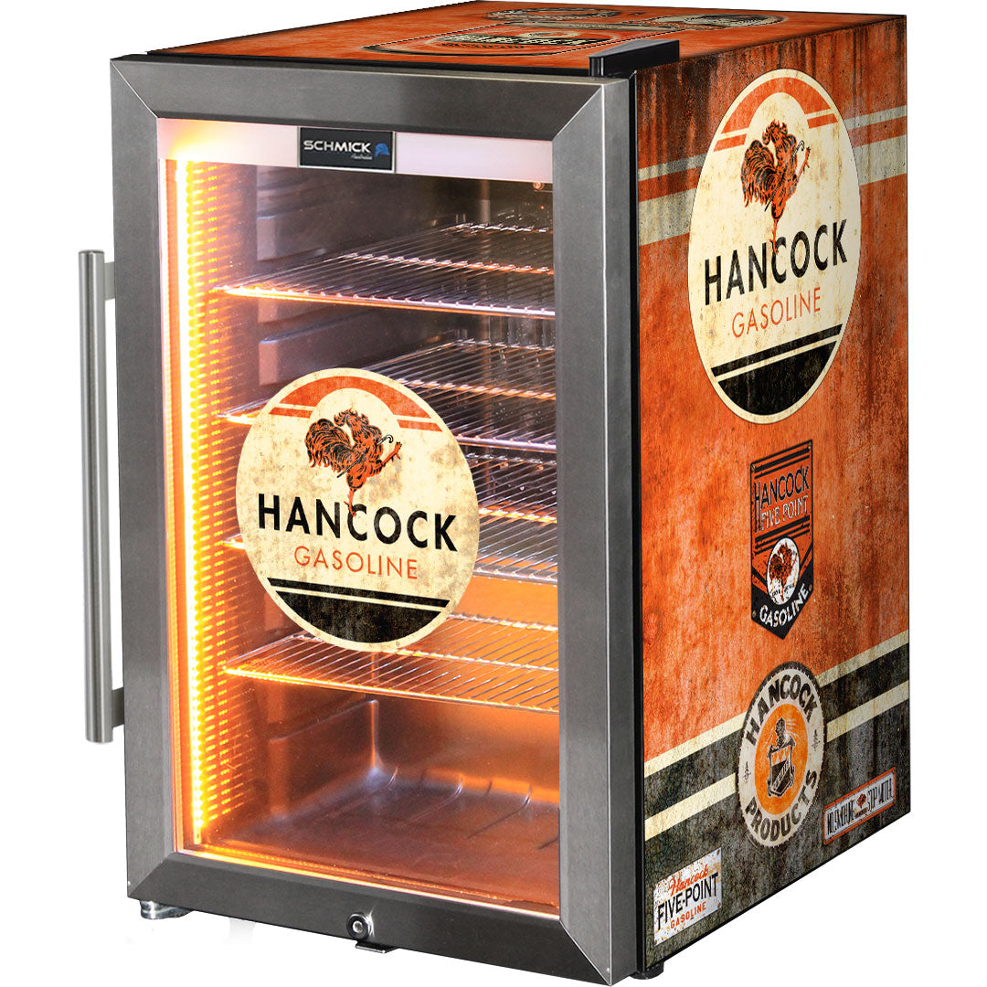 Hancock Vintage Fuel Pump Branded Bar Fridge - HUS-SC70-FP-HANCOCK