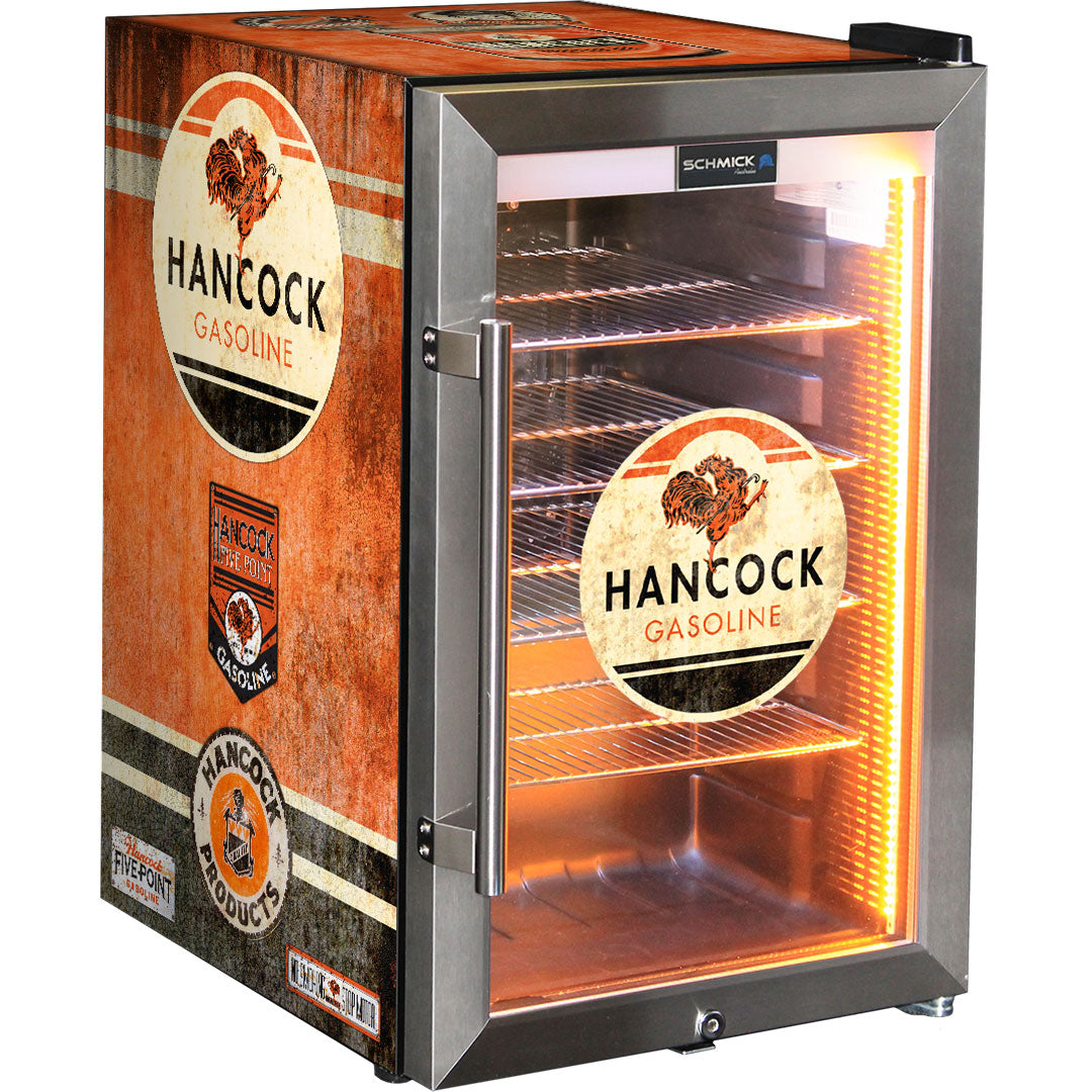 Hancock Vintage Fuel Pump Branded Bar Fridge - HUS-SC70-FP-HANCOCK