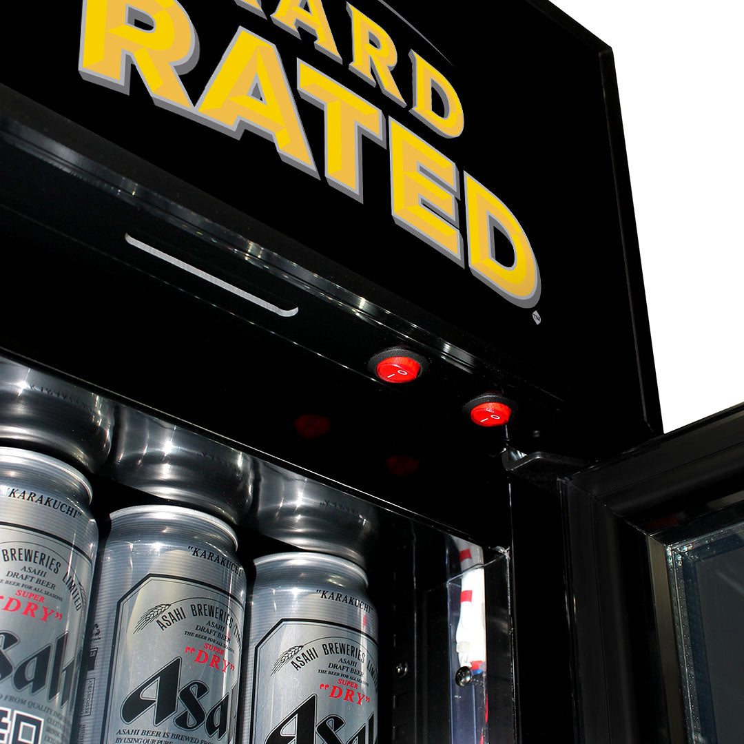 HARD RATED Branded Skinny Upright Bar Fridge - Model SS-P160-HR