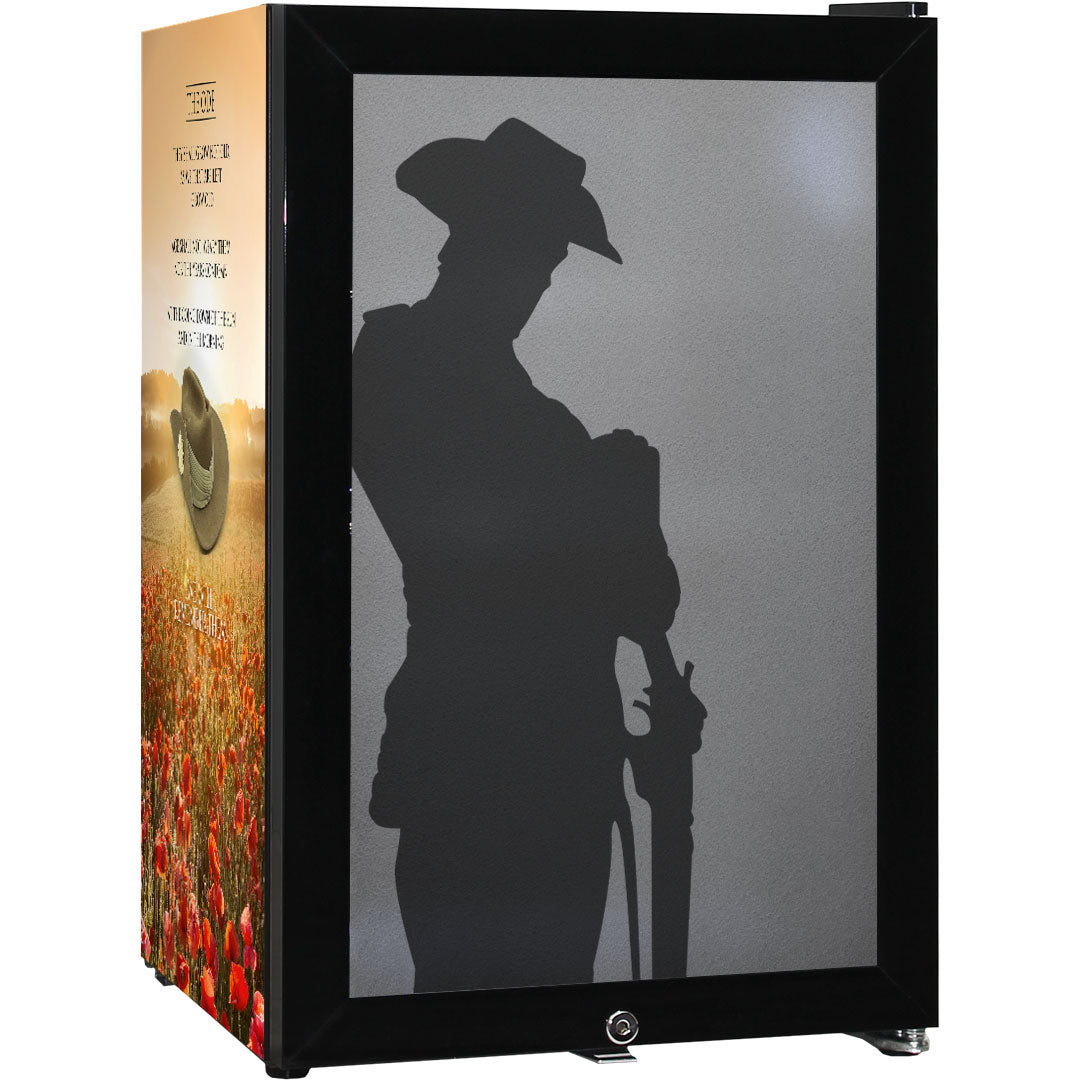 Lest We Forget 70L Bar Fridge - SC70-B-LWF
