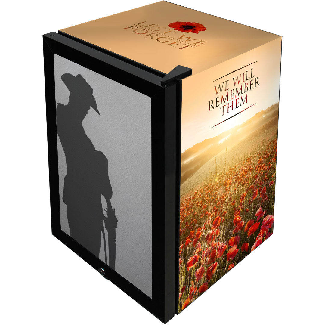 Lest We Forget 70L Bar Fridge - SC70-B-LWF