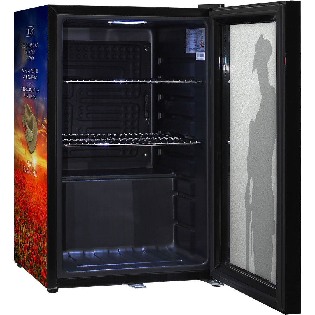 Lest We Forget 70L Official Bar Fridge - SC70-B-LWF2