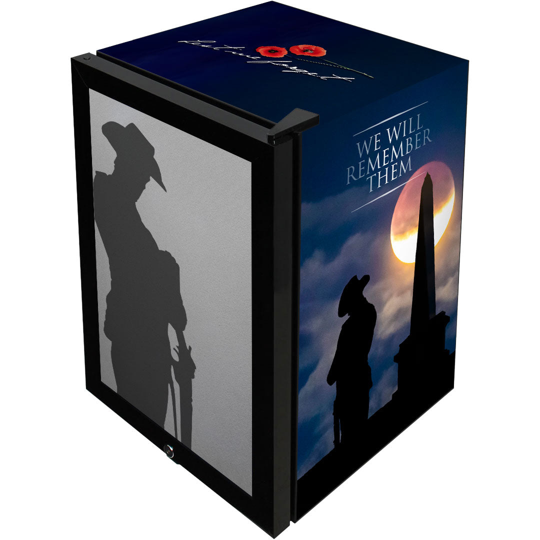 Lest We Forget 70L Official Bar Fridge - SC70-B-LWF2