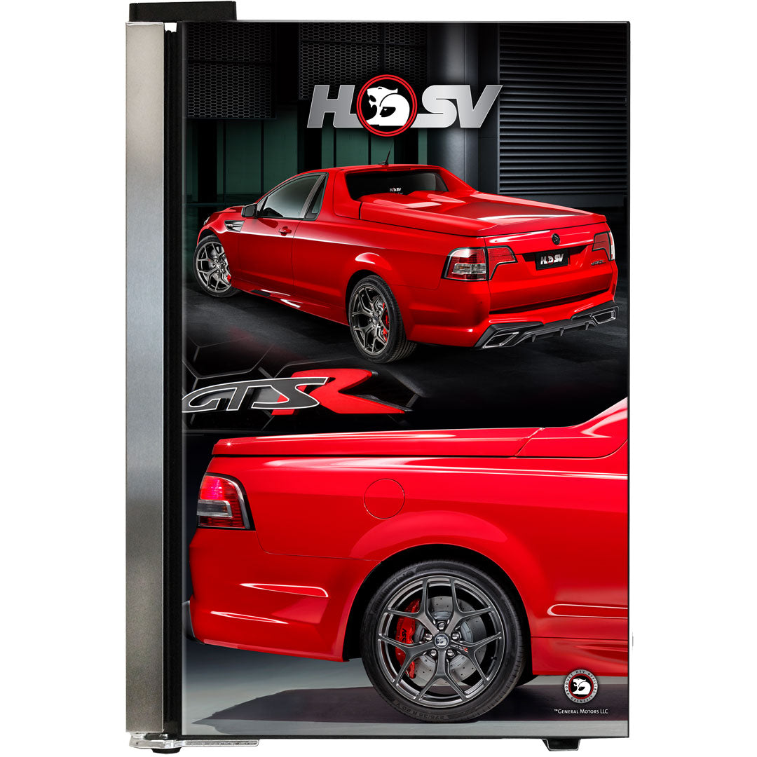 HSV GTSR Maloo branded bar fridge. Add Your Own Number Plate To Door! - HUS-SC70-SS-GTSR-MALOO