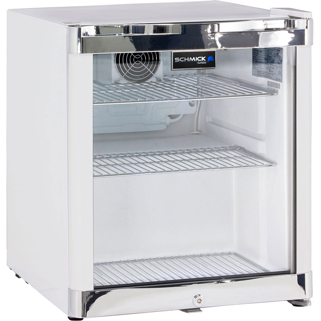 Schmick – HUS-SC50W – Tropical Rated Glass Door Mini Bar Fridge – 50 Litres