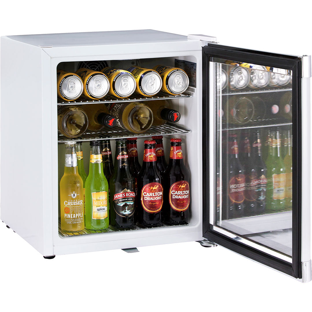 Schmick – HUS-SC50W – Tropical Rated Glass Door Mini Bar Fridge – 50 Litres