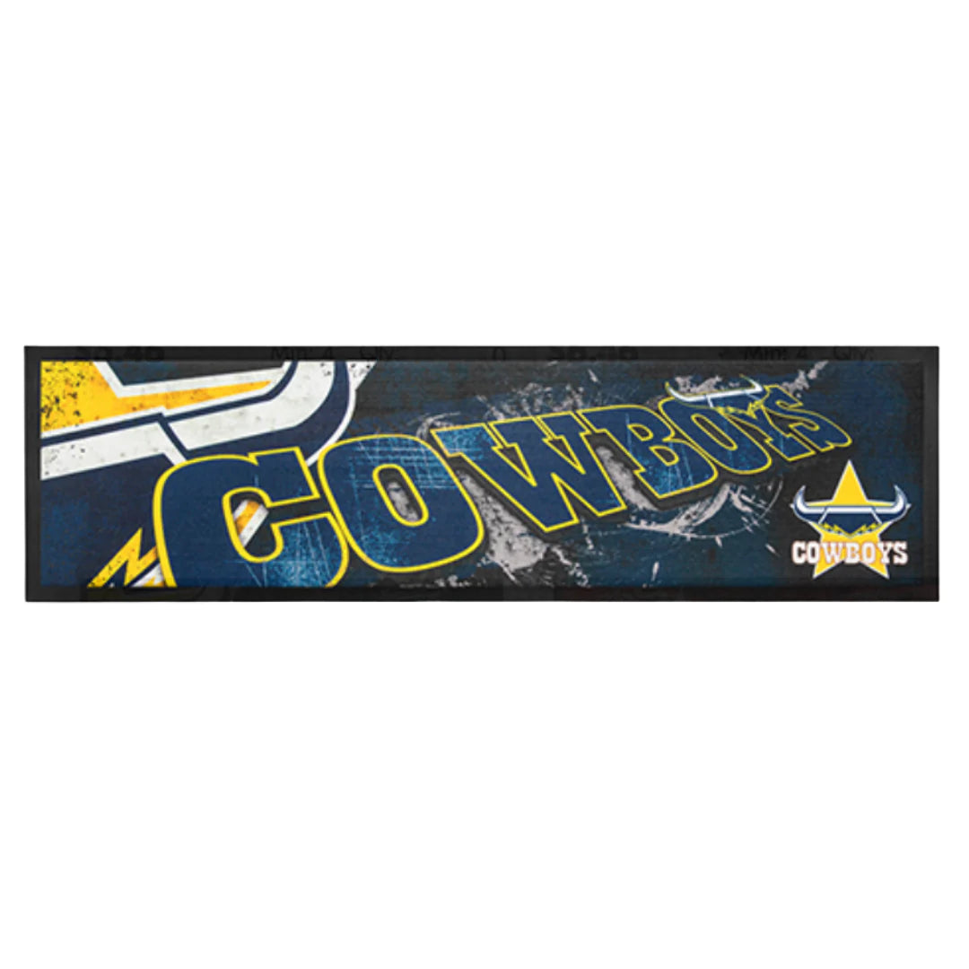 North Queensland Cowboys NRL Premium Rubber-Backed Bar Mat Runner