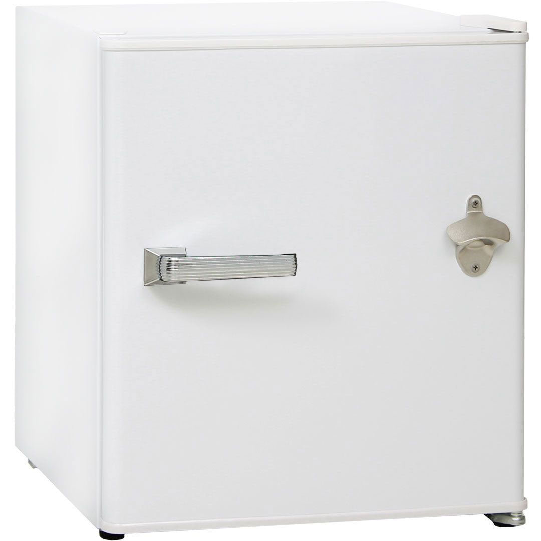 Retro White Vintage Mini Bar Fridge 46 Litre Schmick Brand With Opener - Model HUS-BC46W-RET