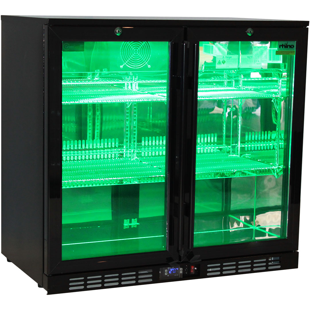 Rhino SG2H-NC – 208L Night Club Commercial 2 Door Bar Fridge - 12 Colour Options