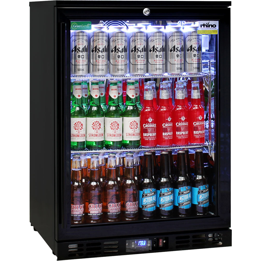 Rhino SG1R-NC – 129L Night Club Commercial Bar Fridge – Right Hinge - 12 Colour Options