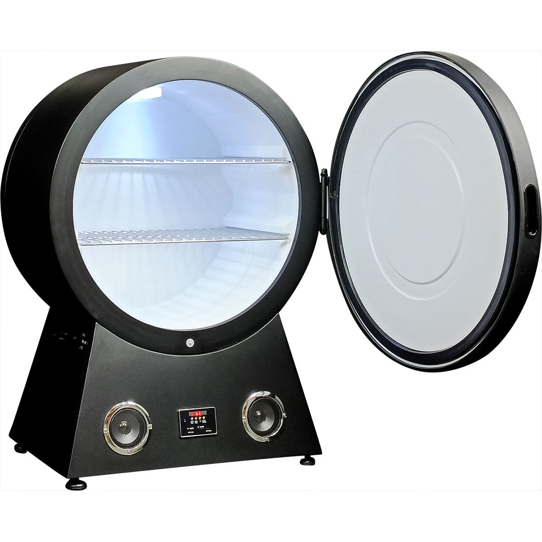 42 Litre Round Shaped Bar Fridge with Bluetooth & Speakers - Schmick RF-42 - Add Your Logo