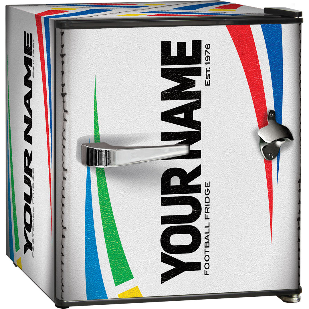 Schmick – BC46B-RET-RUGBY – Retro Rugby Vintage Mini Bar Fridge with Opener – 46 Litres