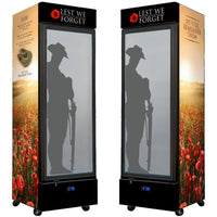 Lest We Forget Design 1 370L Right-Hinge Bar Fridge