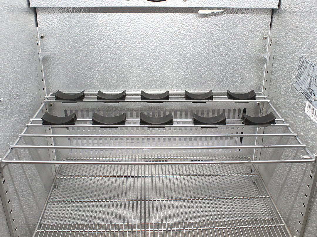 Schmick SK118L-SS – 304 Stainless Steel Tropical Rated Bar Fridge with Heated & Triple Glazed Glass – 118 Litres