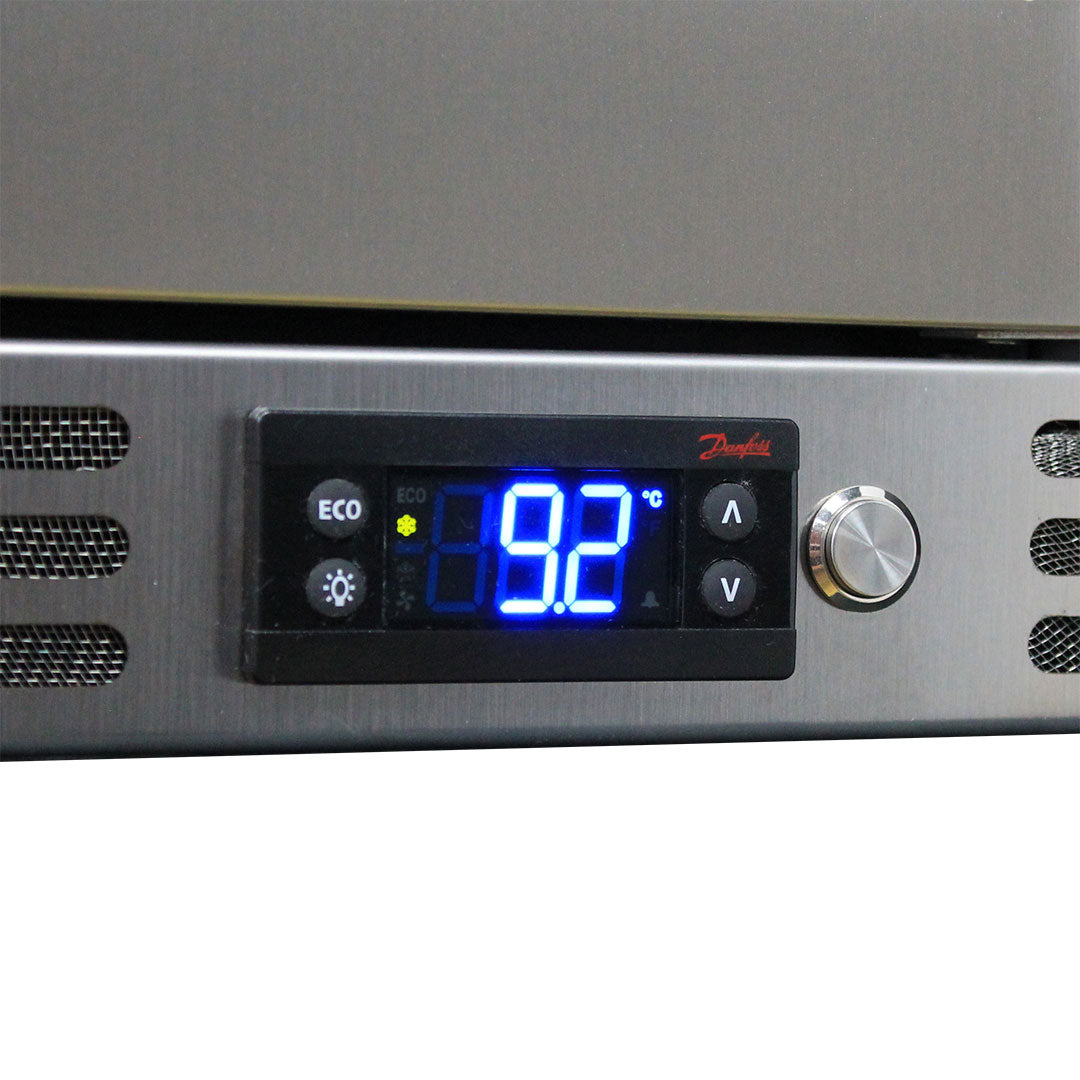 Schmick SK116R-SD bar fridge - angle view