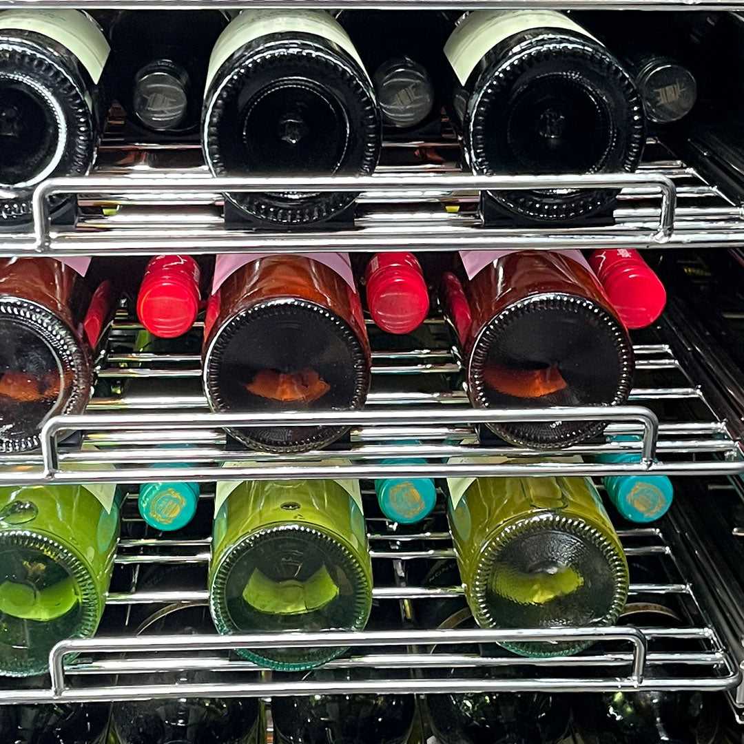 Schmick 244L Dual Zone Heated Doors - Beer & Wine Bar Fridge - SK228D-B-HD