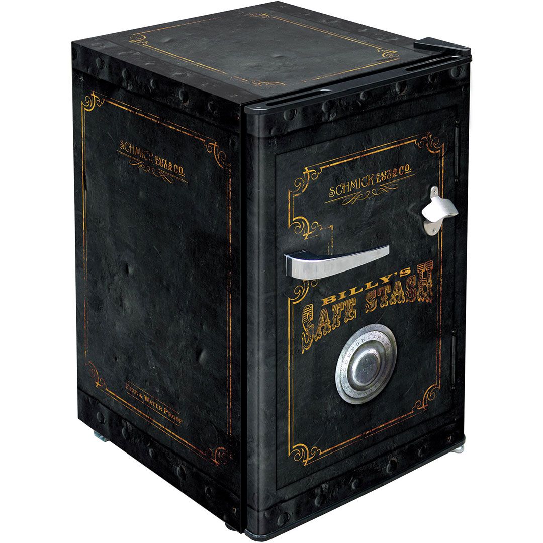 Retro Safe Design Mini Bar Fridge 70 Litre Schmick Brand With Opener - Model HUS-BC70B-SAFE