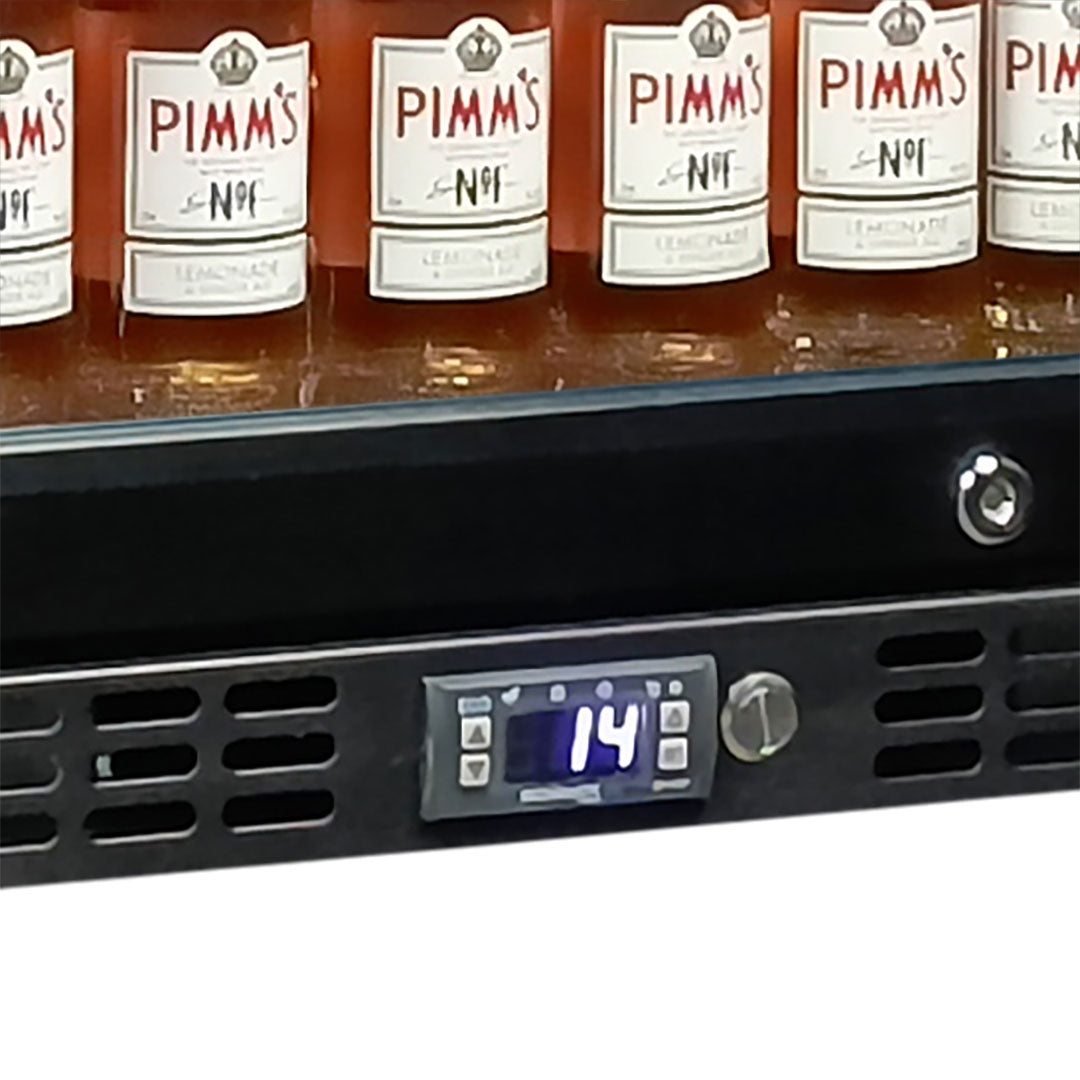 Schmick SK386-B-HD bar fridge - side view