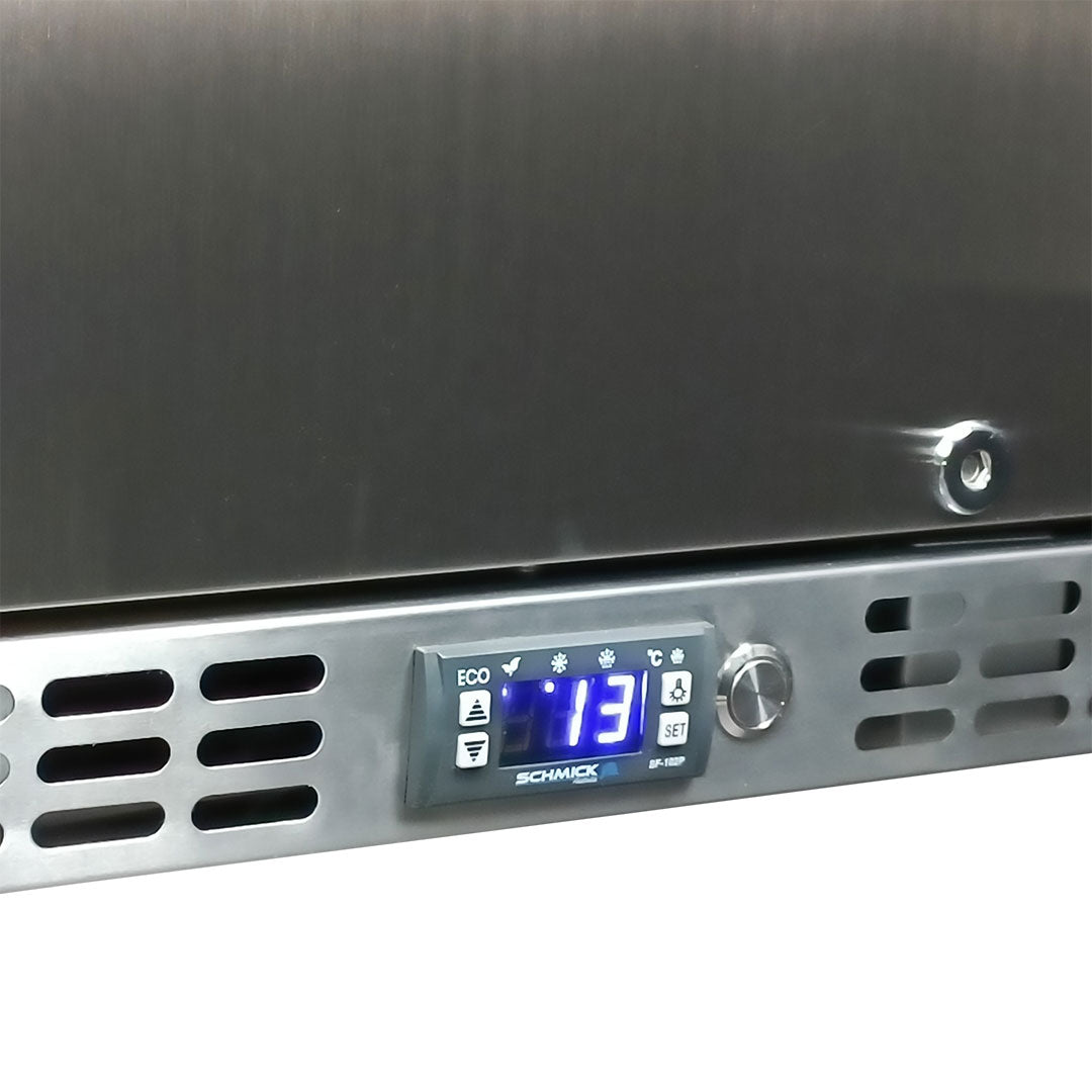 Schmick - SK386-SD – Solid Stainless Steel Door Bar Fridge – 399 Litres