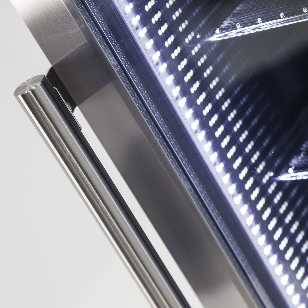 Hancock Schmick Vintage Fuel Pump Triple Glazed Alfresco Bar Fridge With LED Strip Lights - HUS-SC88-FP-HANCOCK