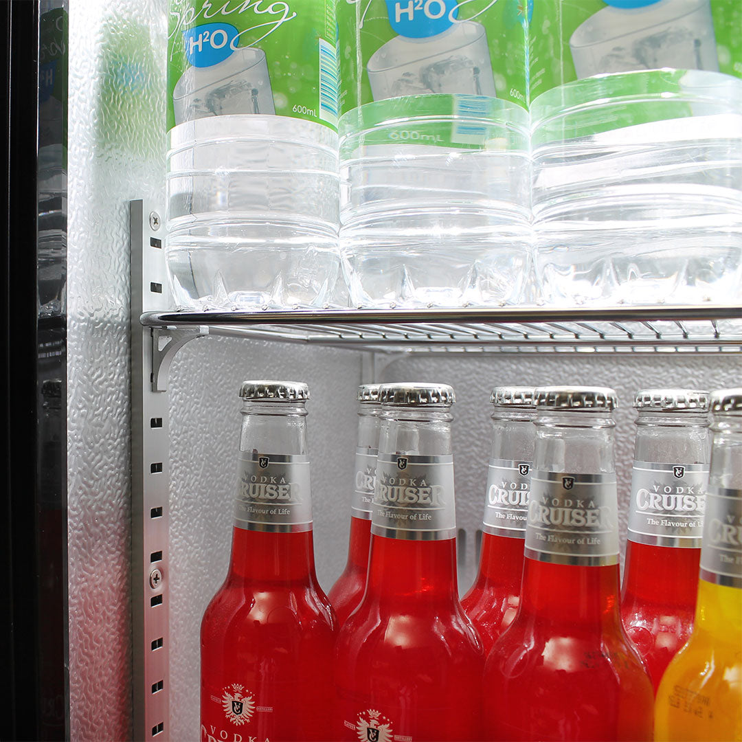 Outdoor Bar Fridge | 2 Door | Heated Glass | 304 Stainless Steel | Indoor / Alfresco | Schmick SK190-SS