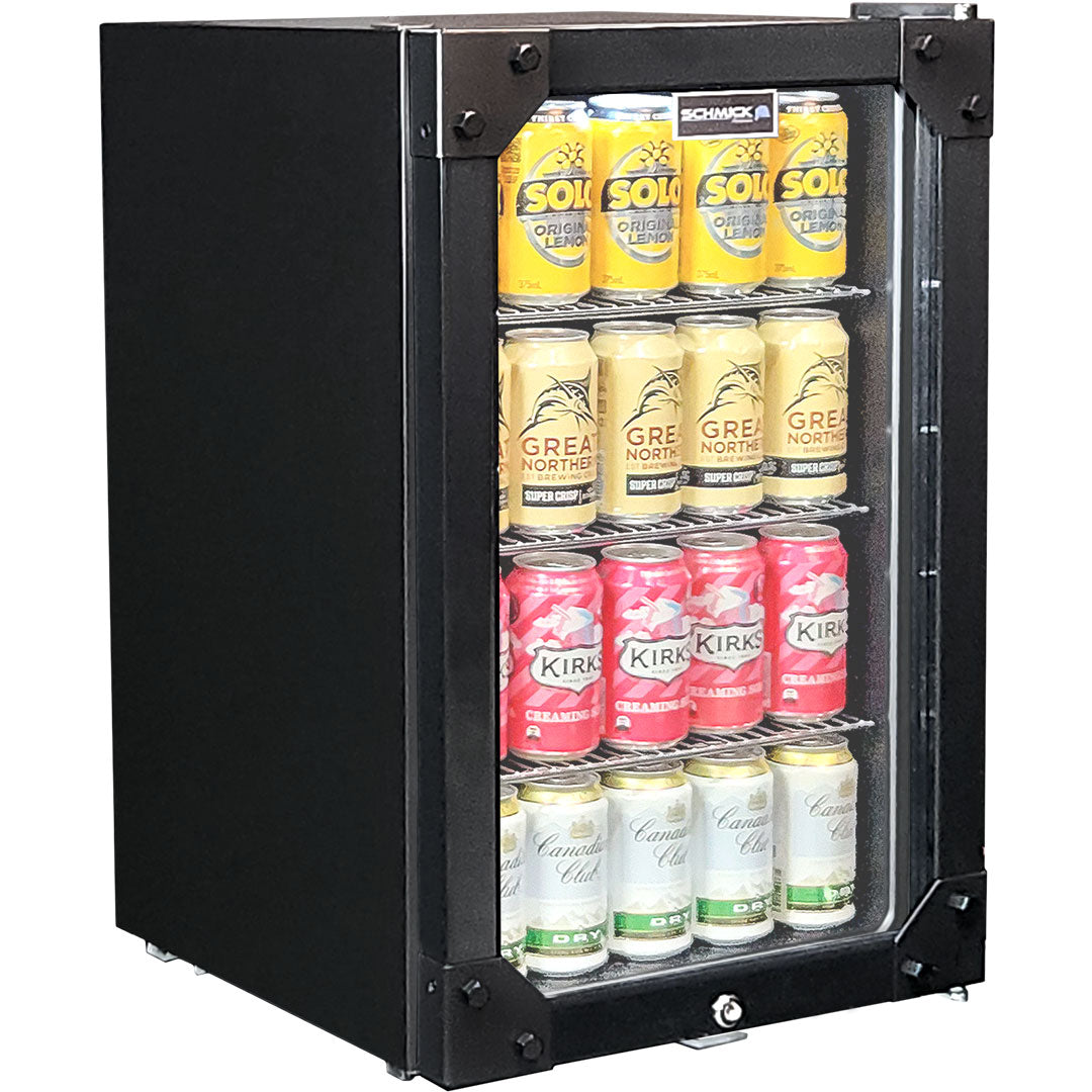 AAA Schmick - HUS-SC70-B-X – Iron Door Design Glass Front Bar Fridge – 70 Litre