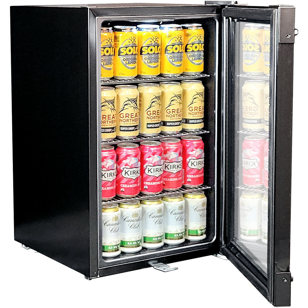 AAA Schmick - HUS-SC70-B-X – Iron Door Design Glass Front Bar Fridge – 70 Litre