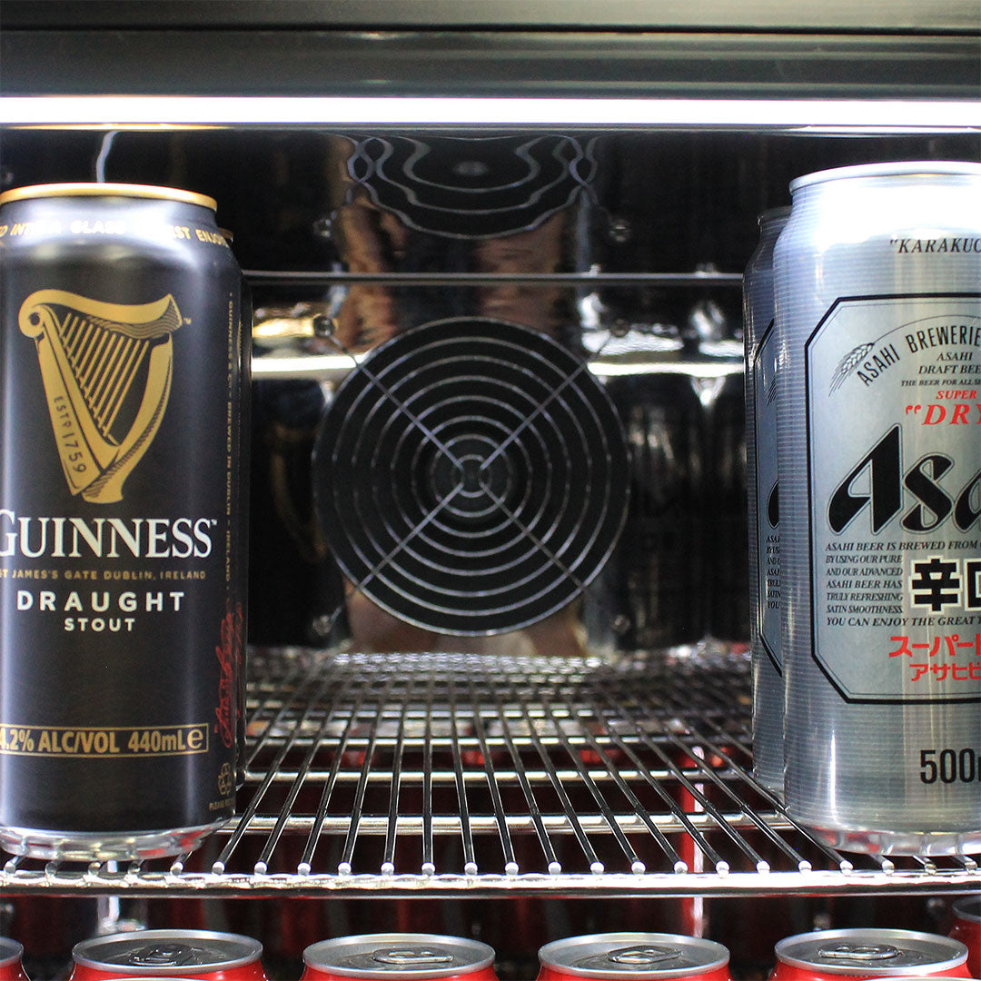 Schmick - SK92L-B-HD – Black Quiet Running Front Venting Heated Glass – 101 Litres