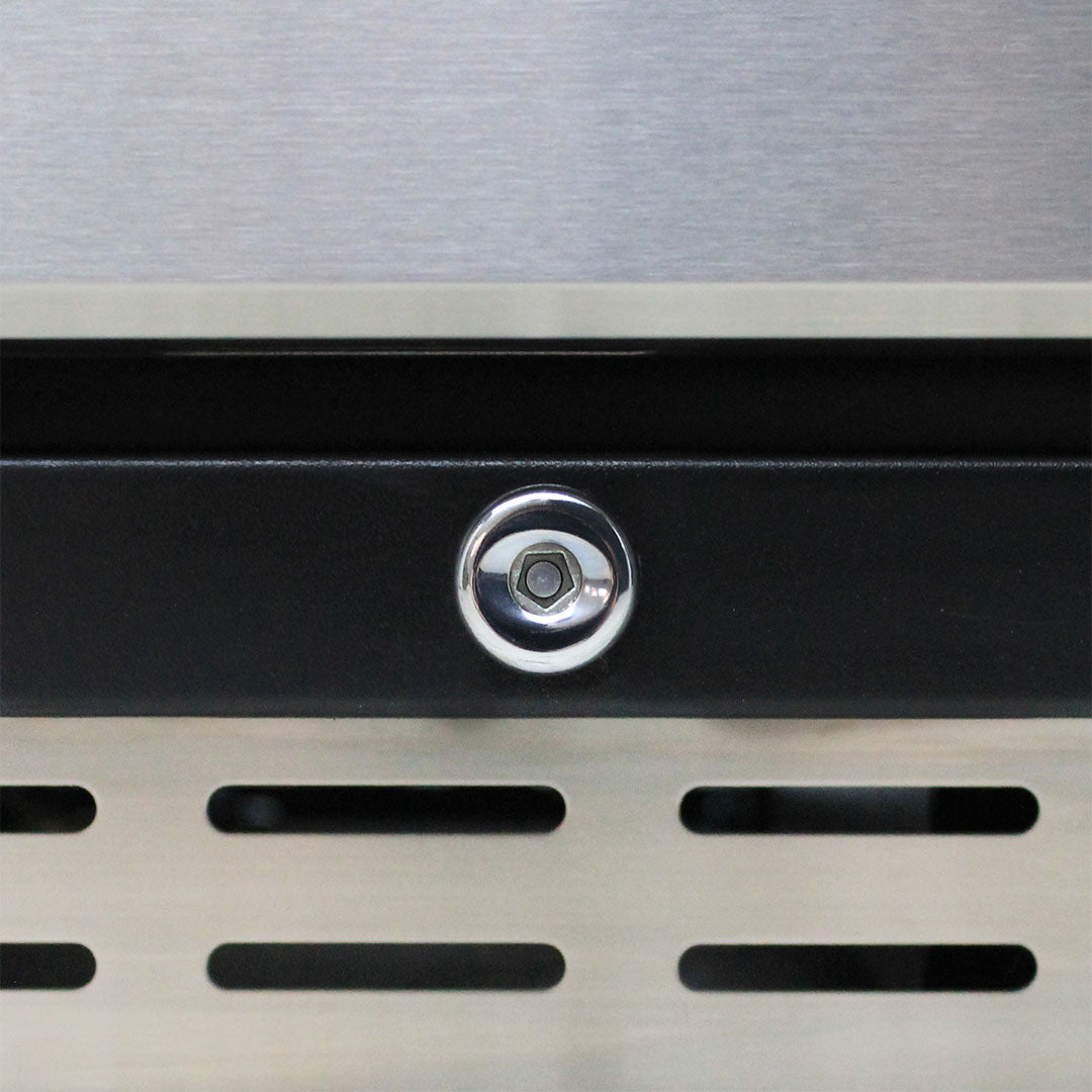 Dual Zone Beer & Wine Bar Fridge - Stainless Steel - 165 Litres - Schmick JC165