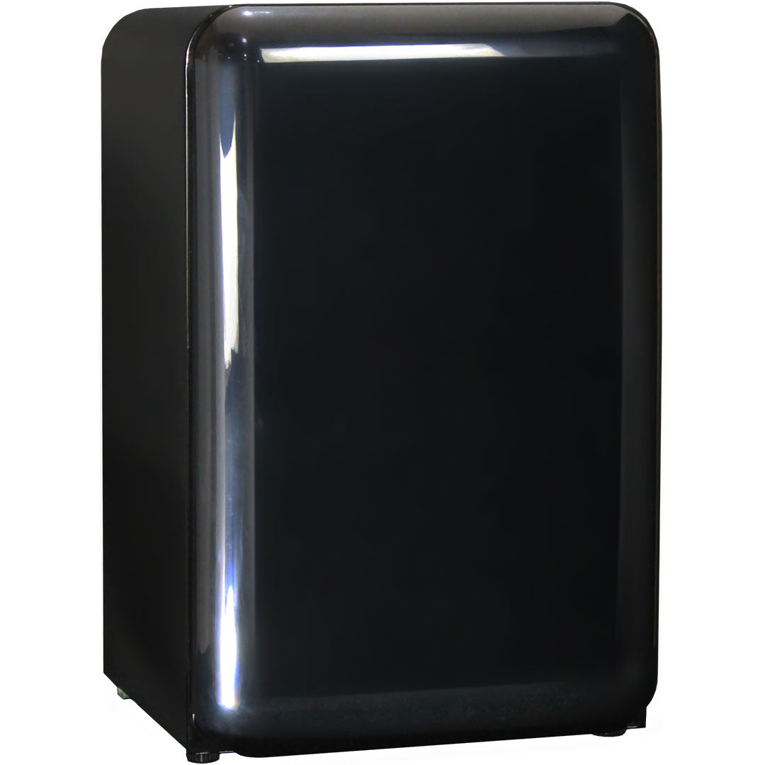 Schimck HUS-RND70B - Black Rounded Quiet Running Energy Efficient Mini Bar Fridge