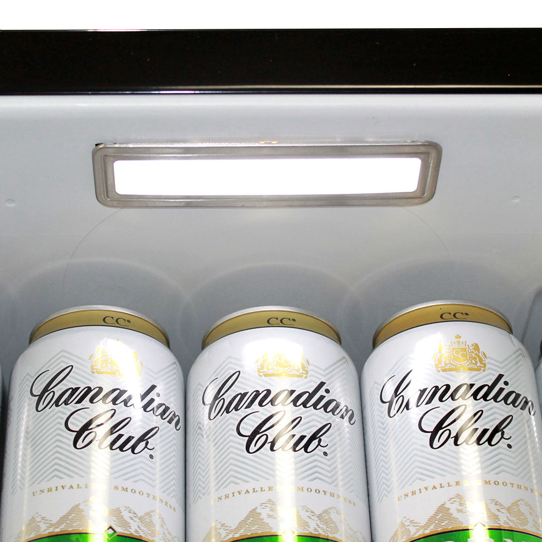 Schimck HUS-RND70B - Black Rounded Quiet Running Energy Efficient Mini Bar Fridge