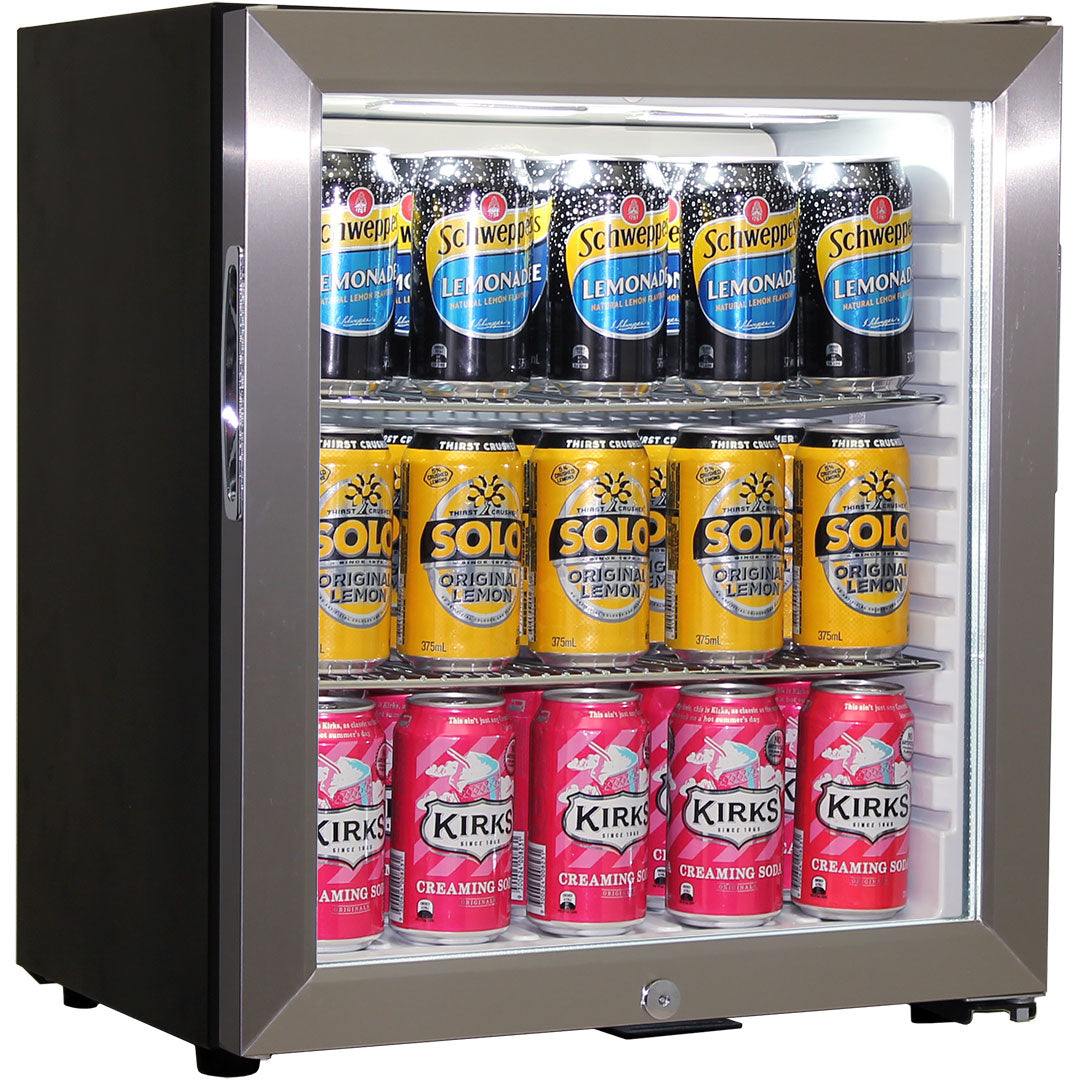 Schmick - SK55-SS β Glass Door Mini Bar Fridge β 38 Litres