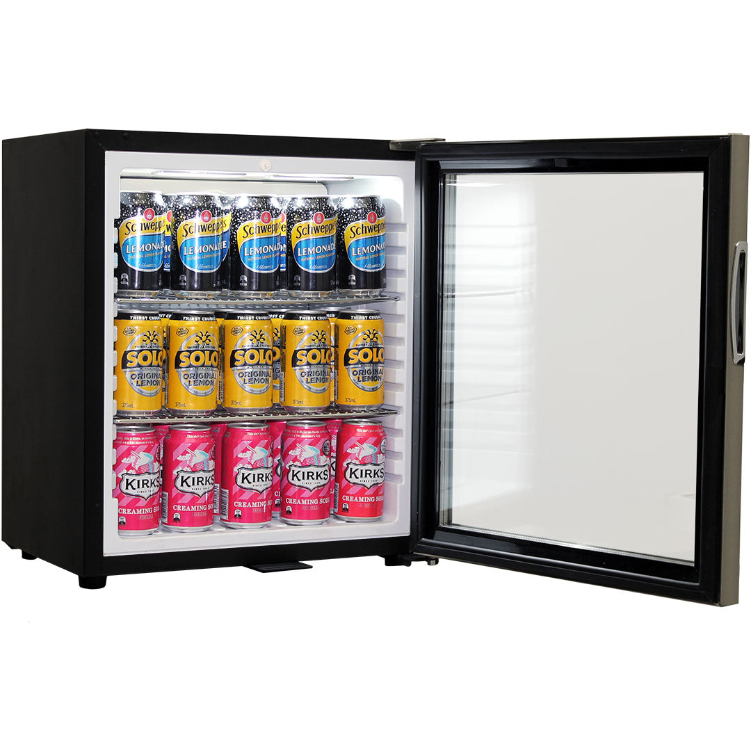 Schmick - SK55-SS – Glass Door Mini Bar Fridge – 38 Litres