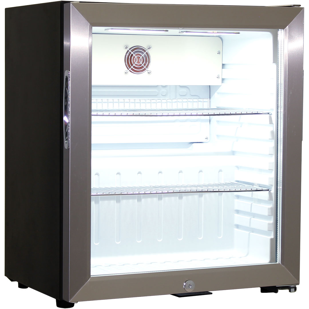 Schmick - SK55-SS – Glass Door Mini Bar Fridge – 38 Litres