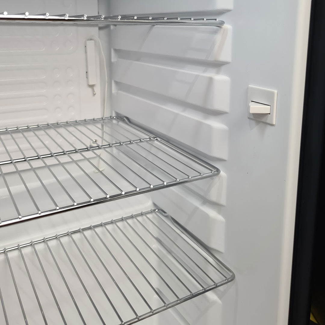 Schimck HUS-RND70B - Black Rounded Quiet Running Energy Efficient Mini Bar Fridge