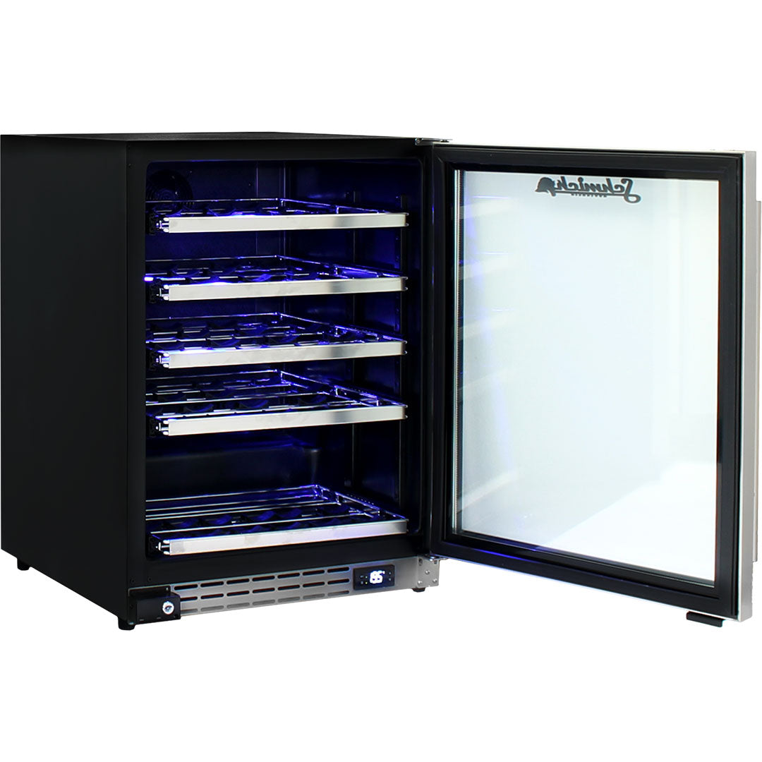 Schmick - JC132W-860 – Under Bench Triple Glazed Glass Door Wine Fridge – 132 Litre