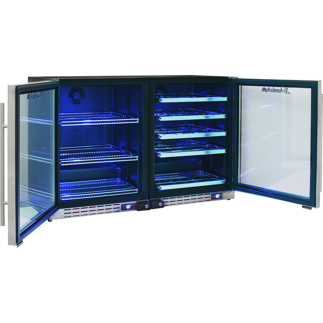 Dual Zone Beer & Wine Fridge – 264 Litres - Schmick JC132-Combo