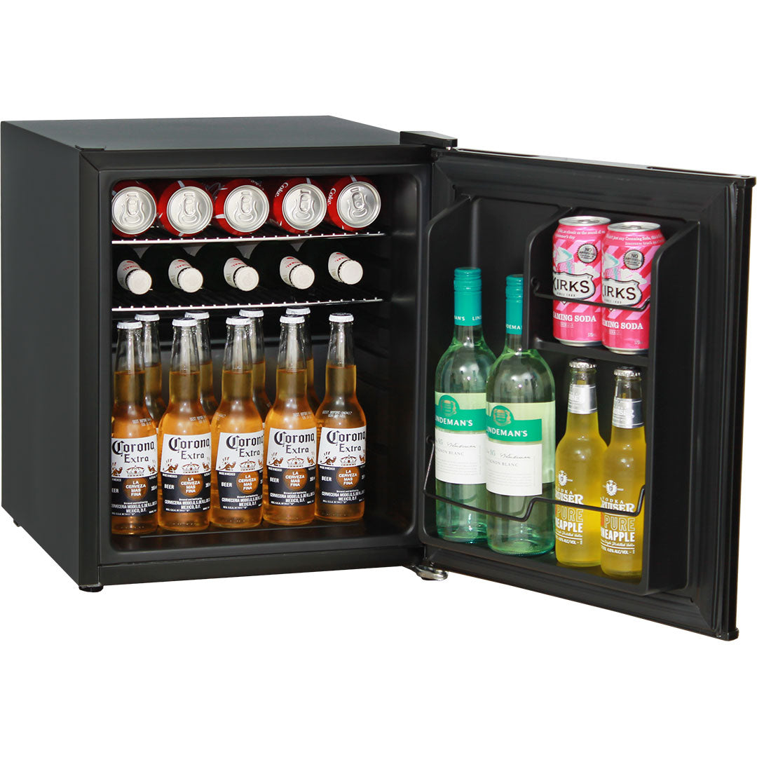 Holden HSV Retro Black Vintage Mini Bar Fridge 46 Litre Schmick Brand With Opener - HUS-BC46B-HSV