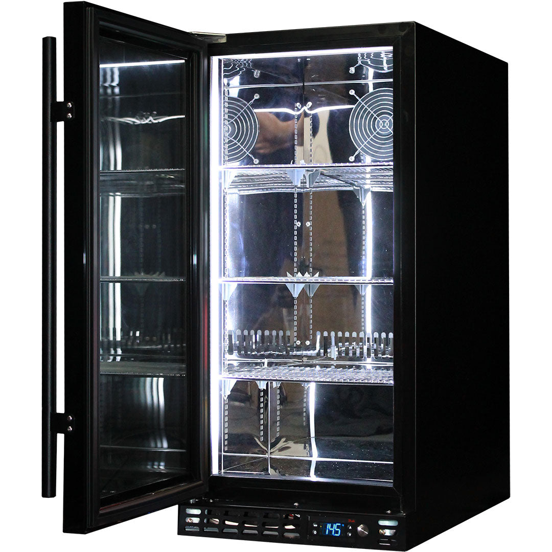 Schmick - SK92L-B-HD β Black Quiet Running Front Venting Heated Glass β 101 Litres